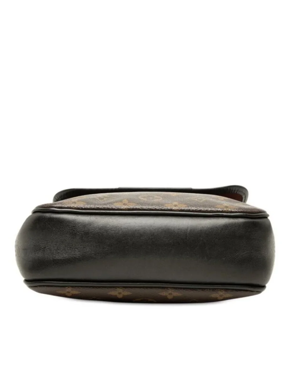 Louis Vuitton Monogram Macassar Bath PM Crossbody Shoulder Bag Brown Black